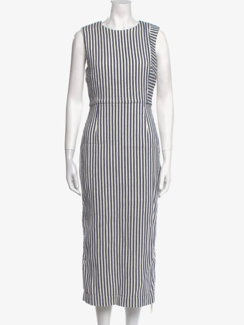 Apiece Apart blue striped dress